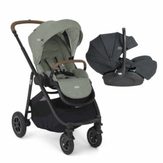 la poussette versatrax Laurel et une coque i level pro en coloris eclypse. Disponible en puériculture neuve sur Nantes