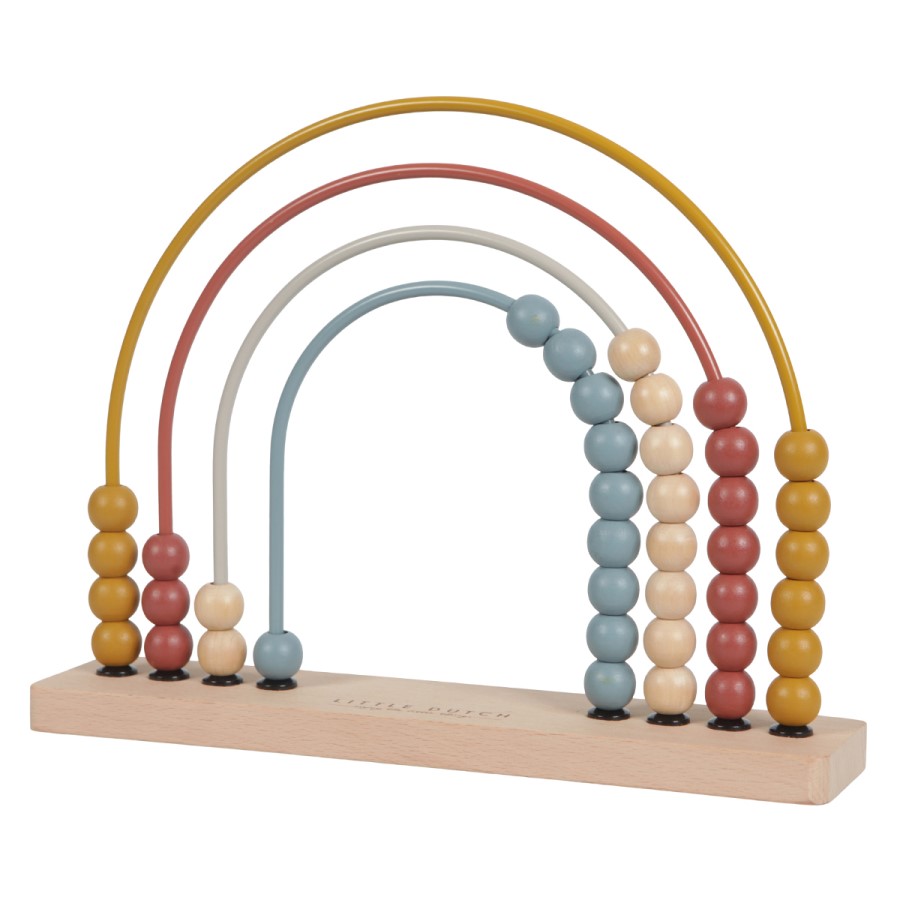 LITTLE DUTCH - Boulier arc en ciel en bois - La Caverne d'Ali Bambin