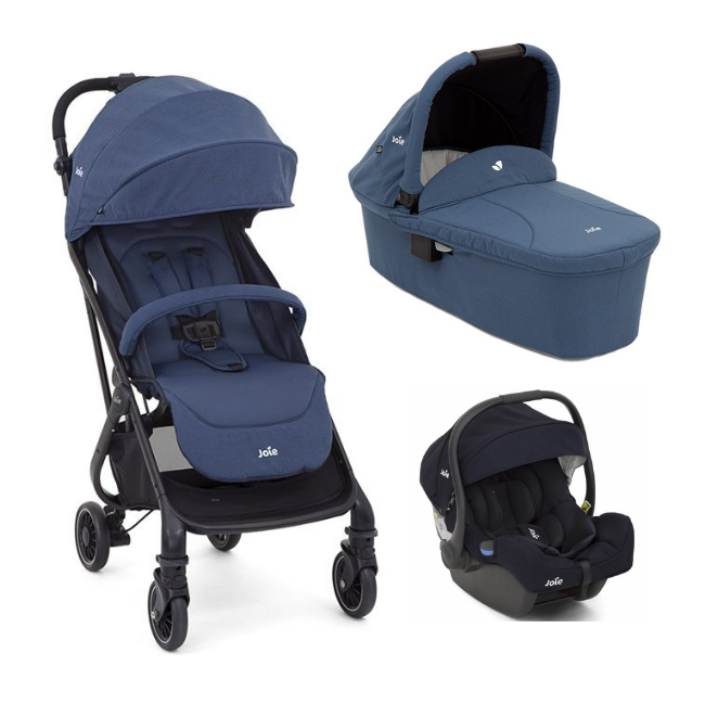 poussette bleu marine