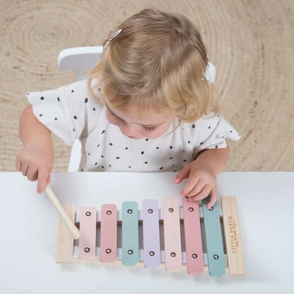 xylophone-rose-bois-little-dutch-magasin-puériculture-bébé-nantes-jeux