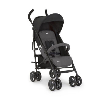 poussette canne Nitro LX de JOIE qui se plie en long pour des balades dès la naissance, coloris gris et noir