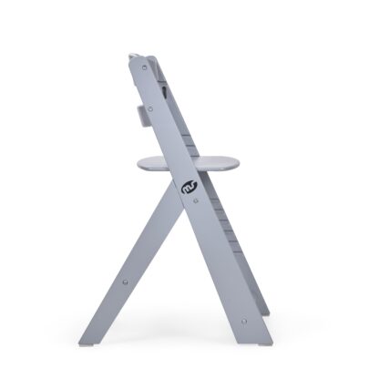 Chaise haute en bois gris et tablette de MS – Image 5
