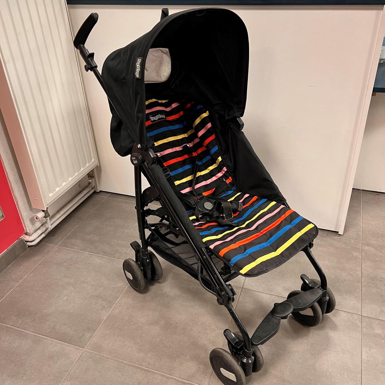 Poussette Légère Peg Perego Pliko Mini 5,7 Kg - Pour Bébé De La Naissance à 22 Kg, Pliage Parapluie Une Main, Aluminium