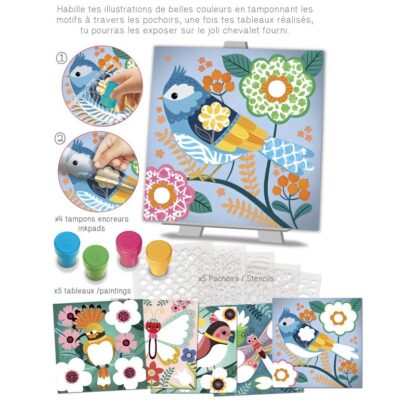 Pochoirs à motifs "couleurs de printemps" – Image 3